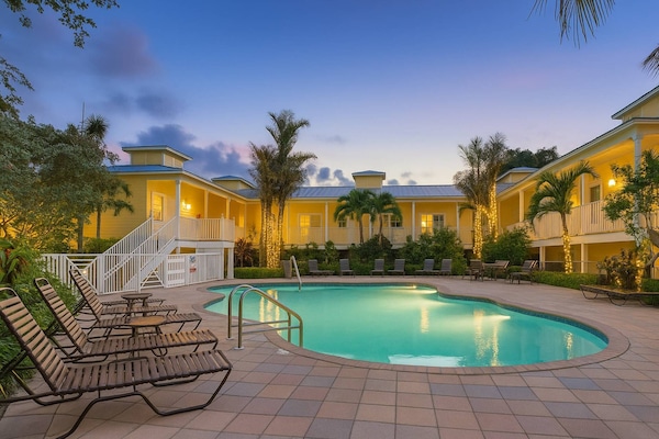 Beach Club has a heated pool. This unit is located to the left up the stairs on the first floor.