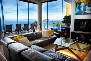 Smart TV, DVD player, books, video library