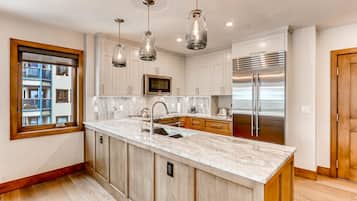 Condo, Multiple Beds (Centennial 2 Bedroom Condo unit no. 1) | Private kitchen