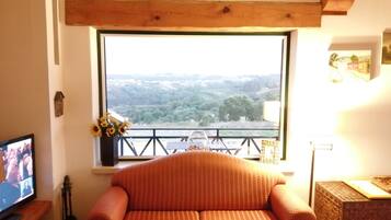 Televisión, chimenea, mesa de ping pong, libros