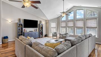 TV, video games, DVD player, table football