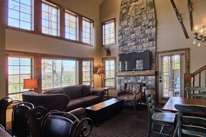 TV, fireplace, DVD player