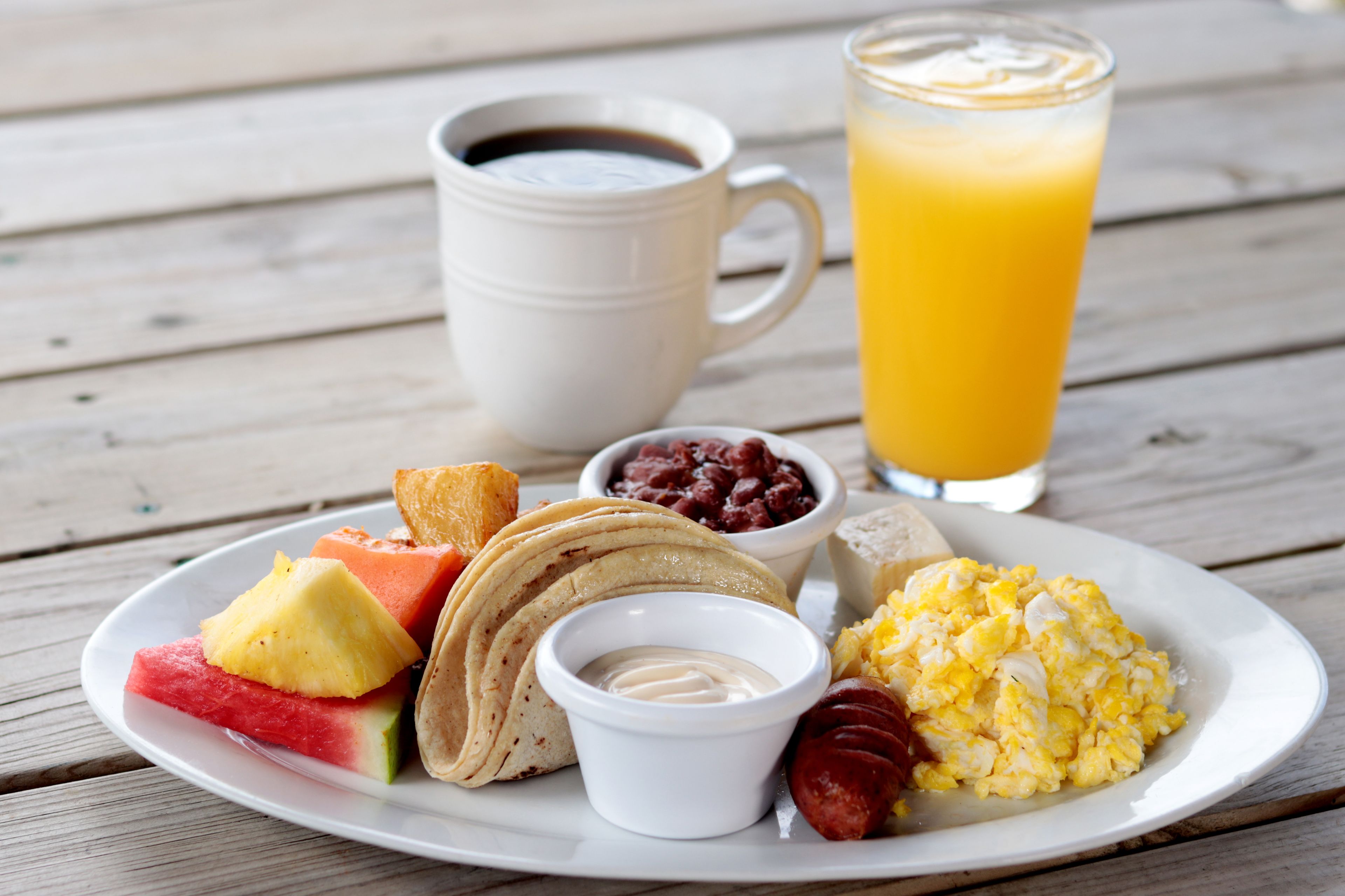 daily full breakfast (usd 10 per person)