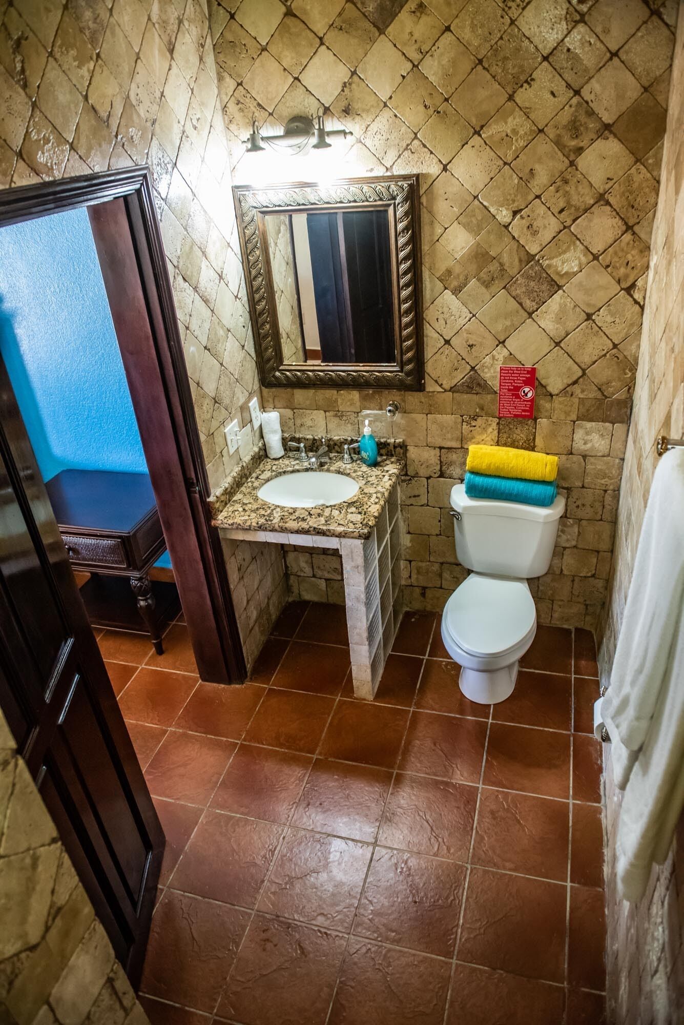 shower, free toiletries, hair dryer, soap