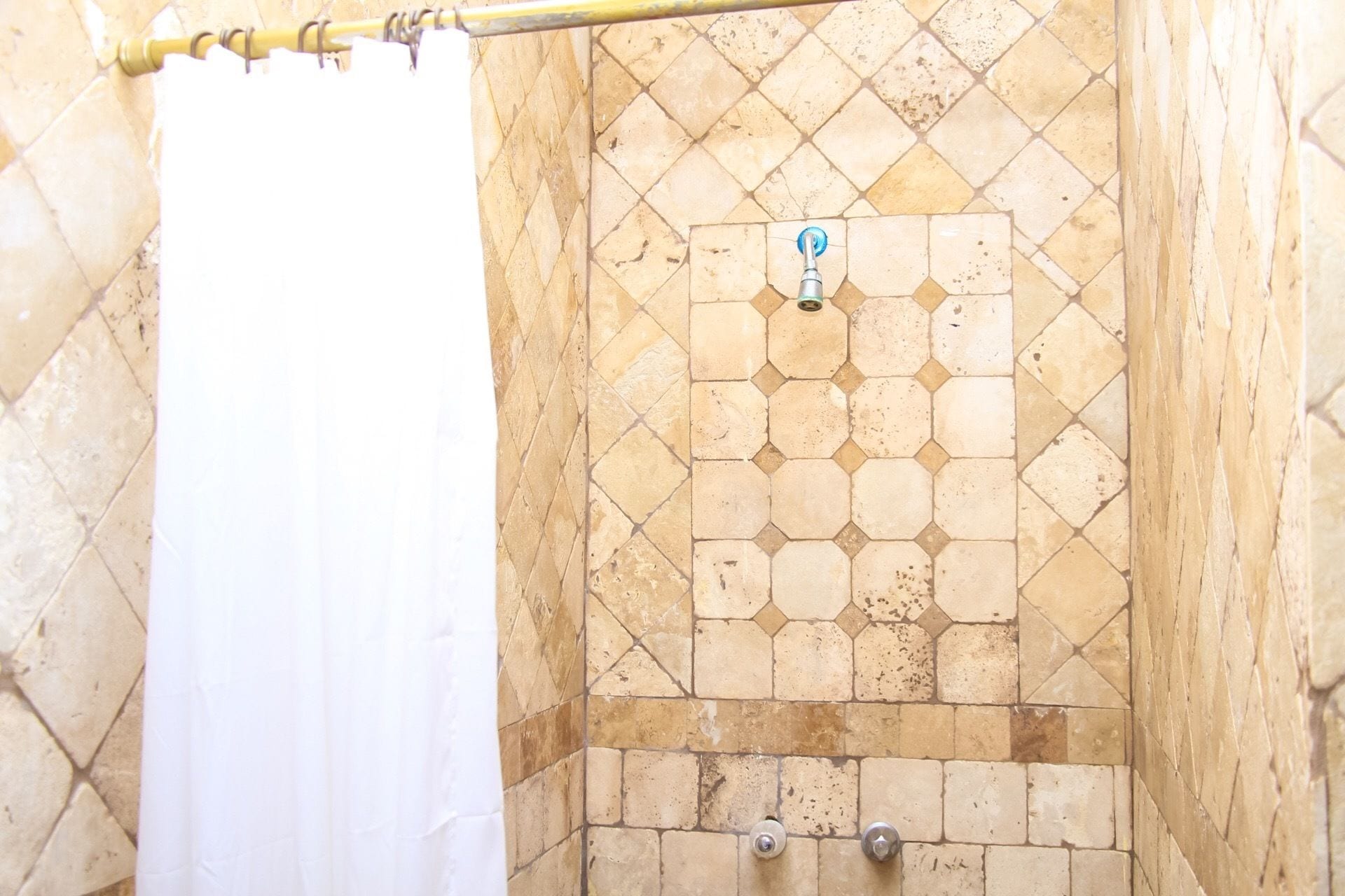 shower, free toiletries, hair dryer, soap