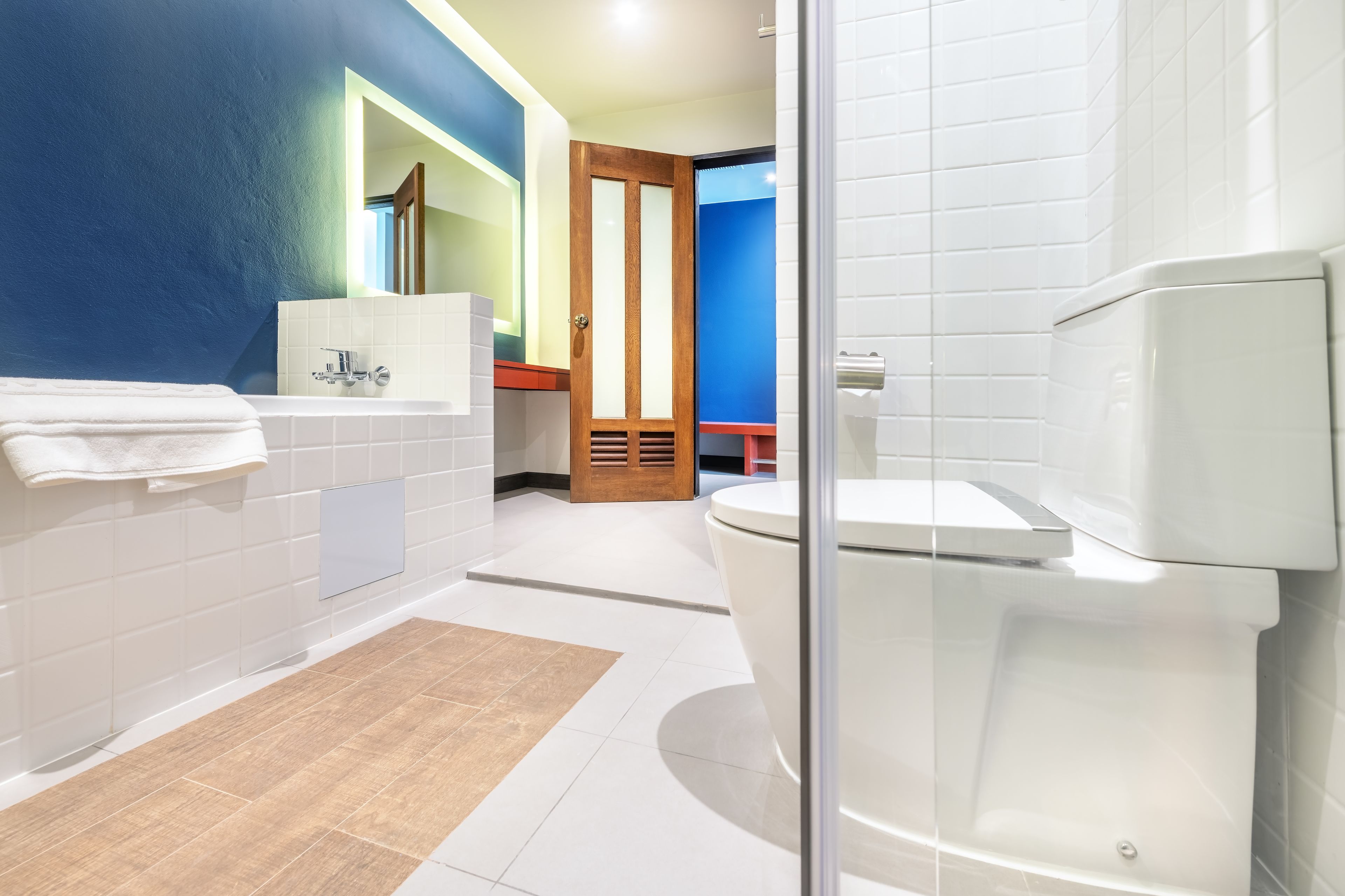 free toiletries, hair dryer, slippers, towels