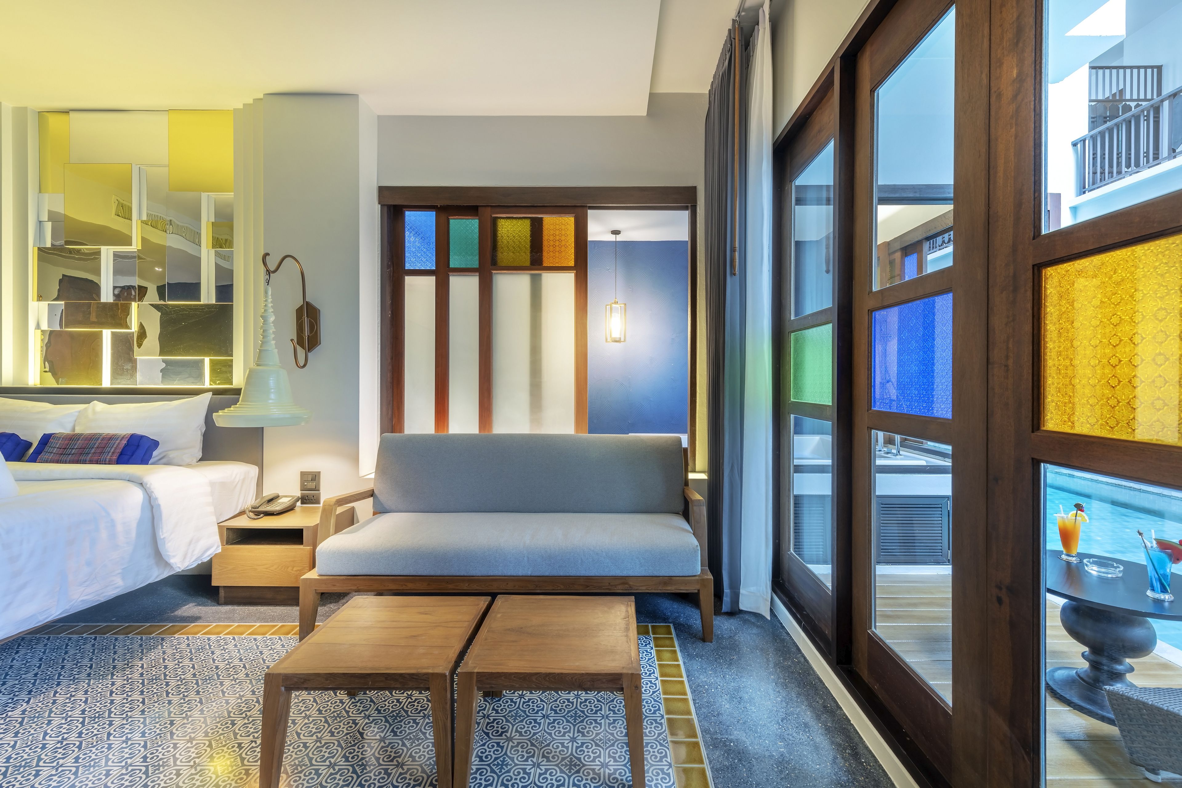 jacuzzi pool access | egyptian cotton sheets, premium bedding, minibar, in-room safe