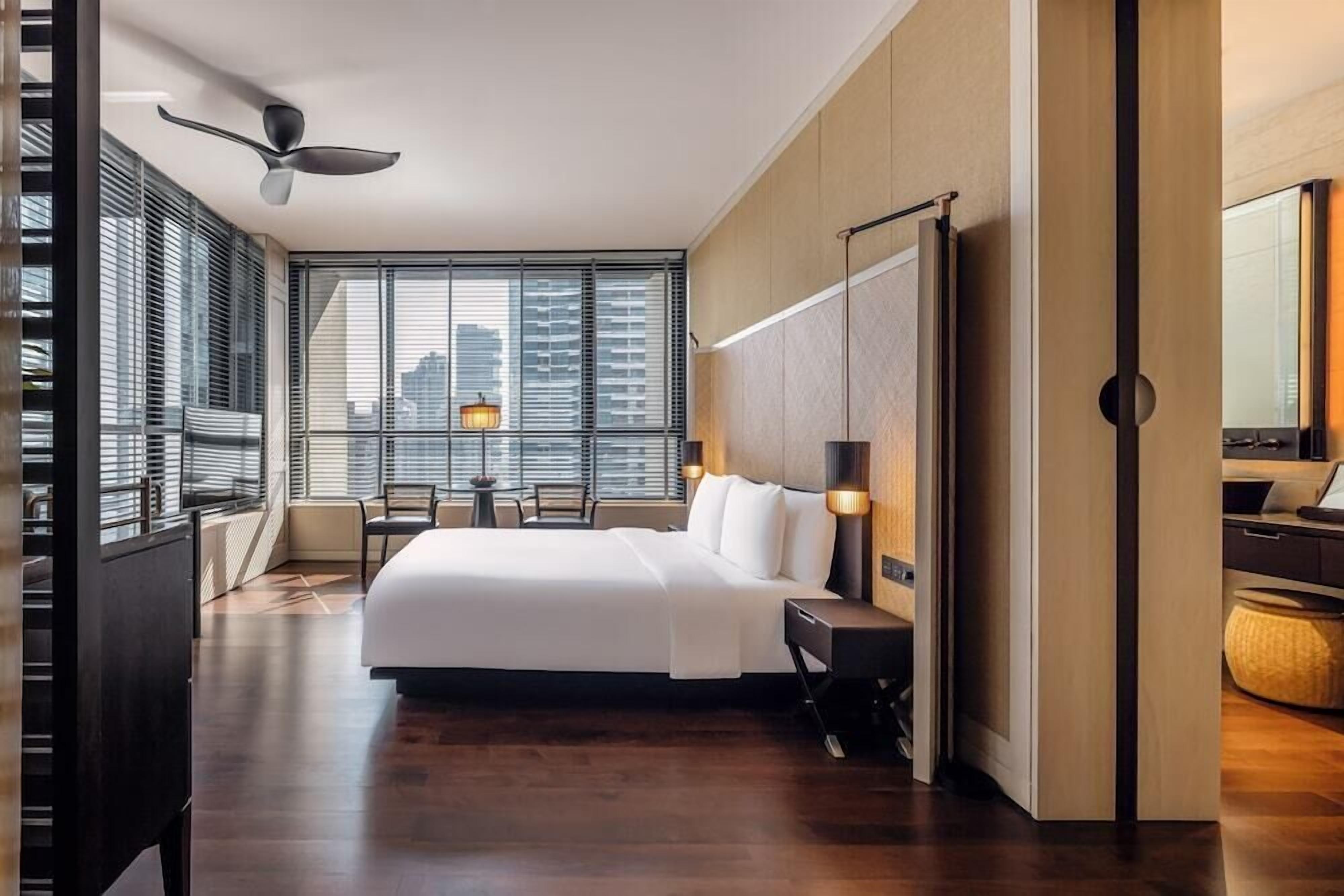 Free minibar, in-room safe, desk, laptop workspace