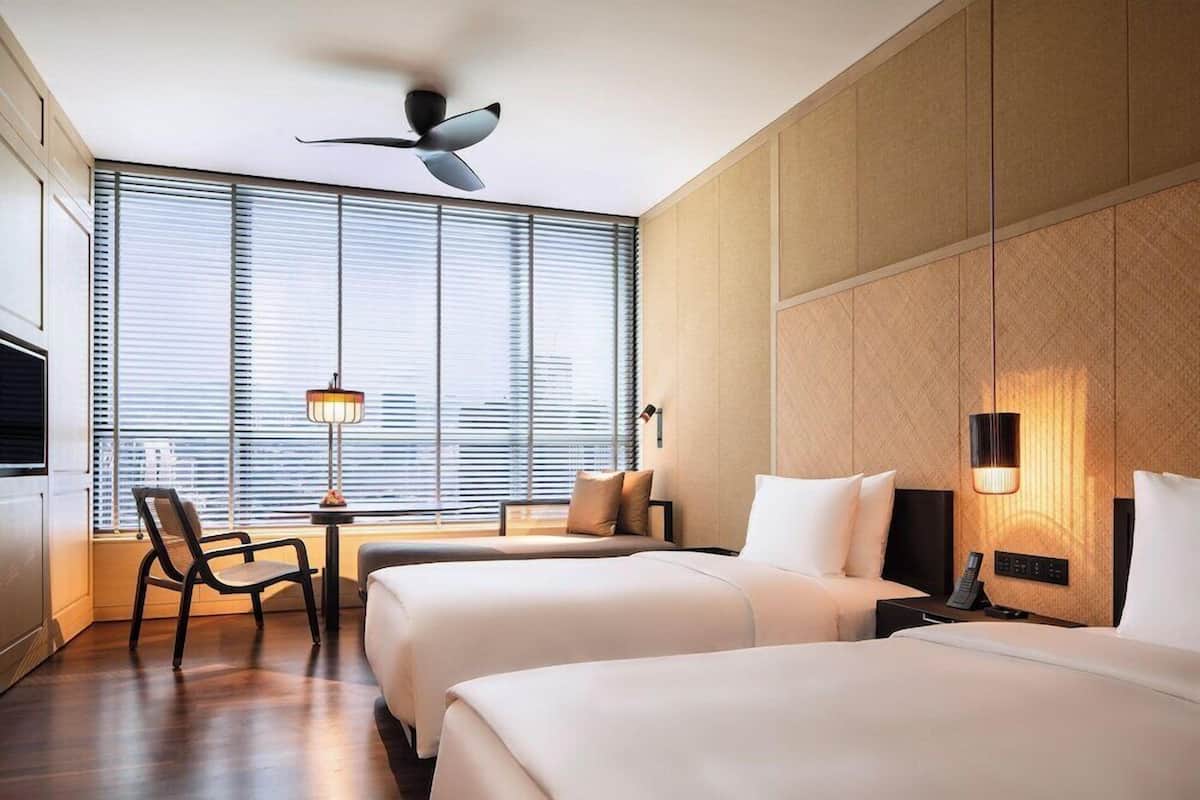 Free minibar, in-room safe, desk, laptop workspace