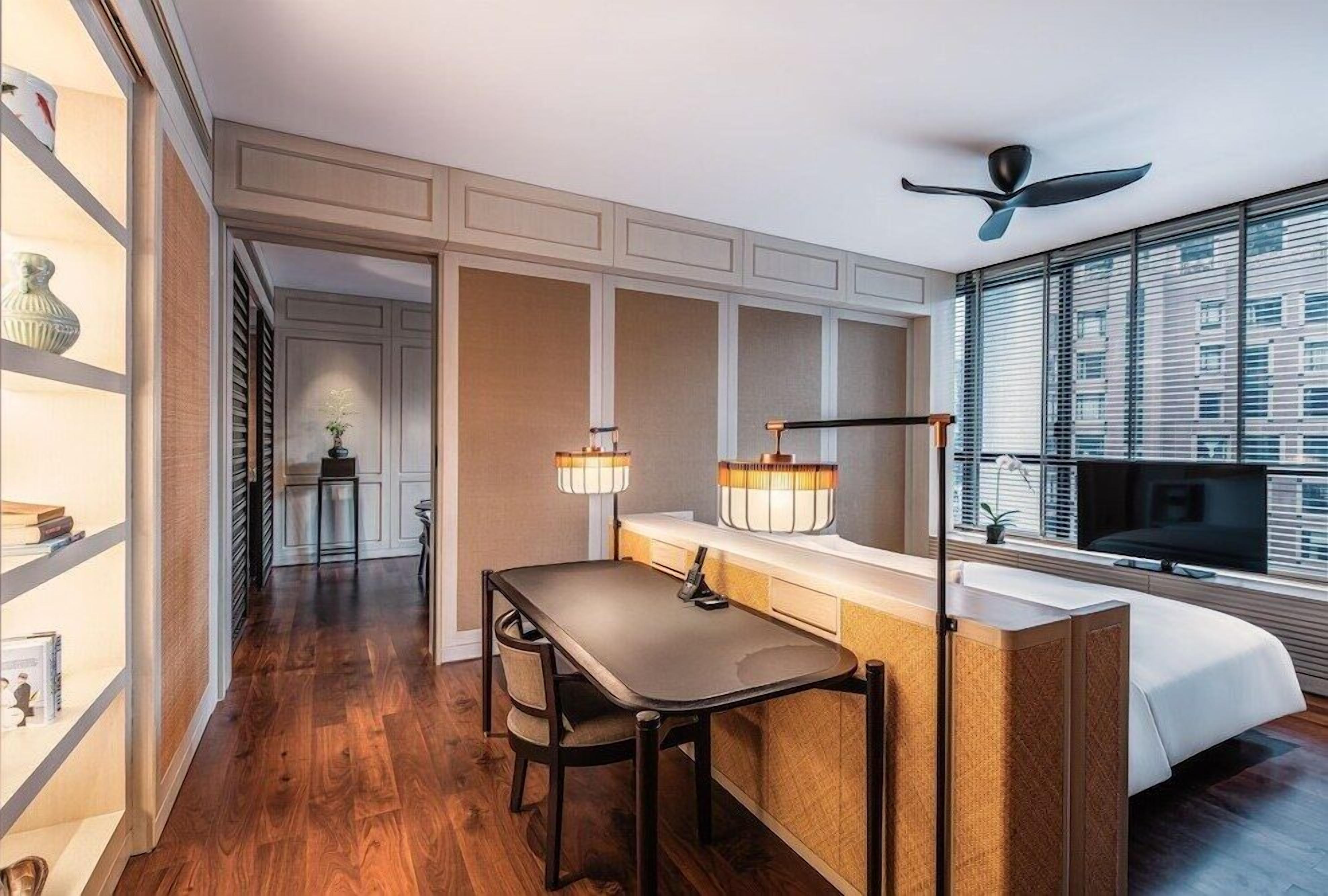 Free minibar, in-room safe, desk, laptop workspace