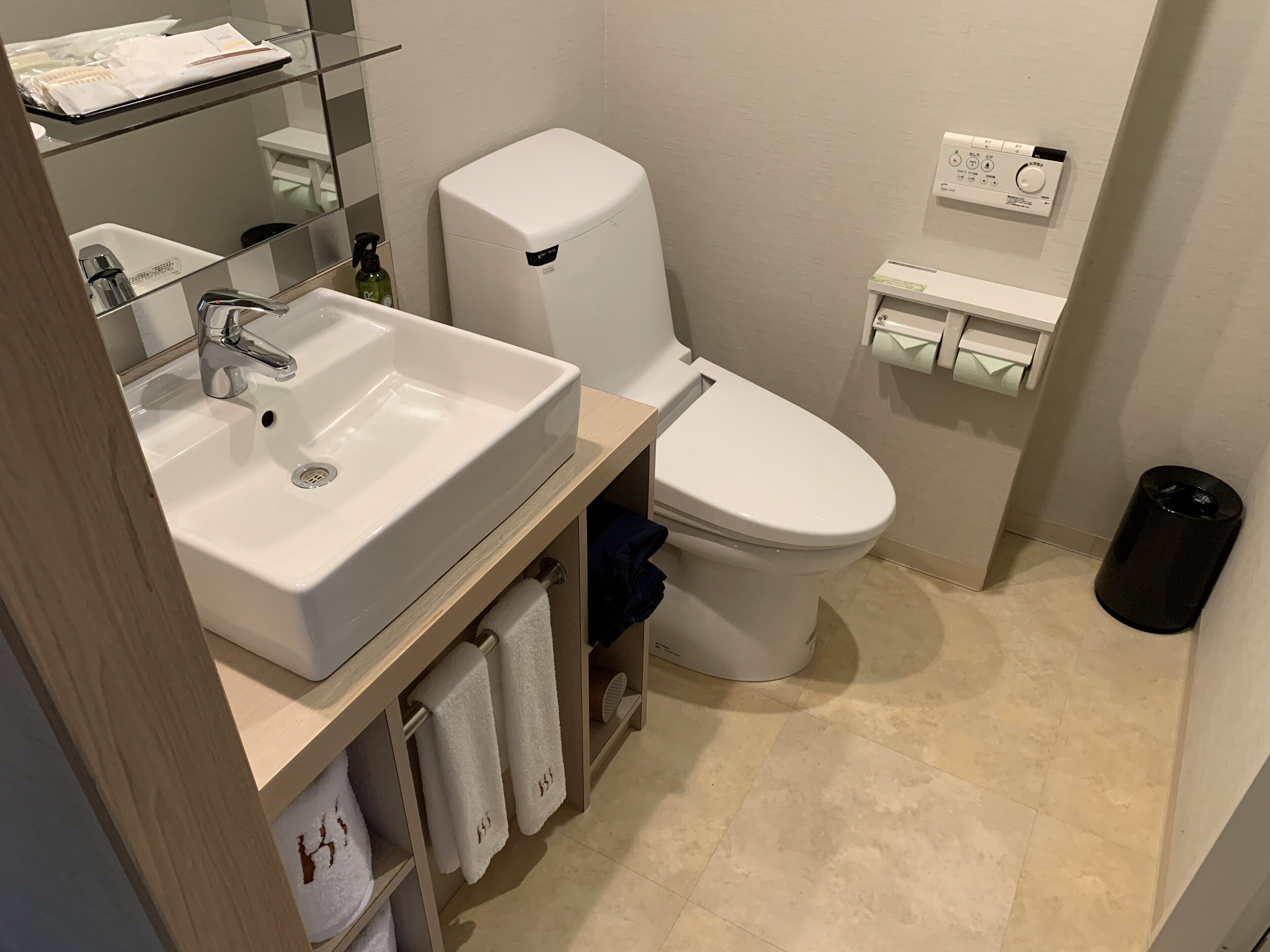 free toiletries, hair dryer, slippers, bidet