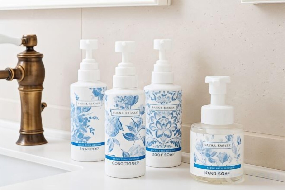 Badezimmerausstattung | Duschwanne, Haartrockner, Hausschuhe, Bidet
