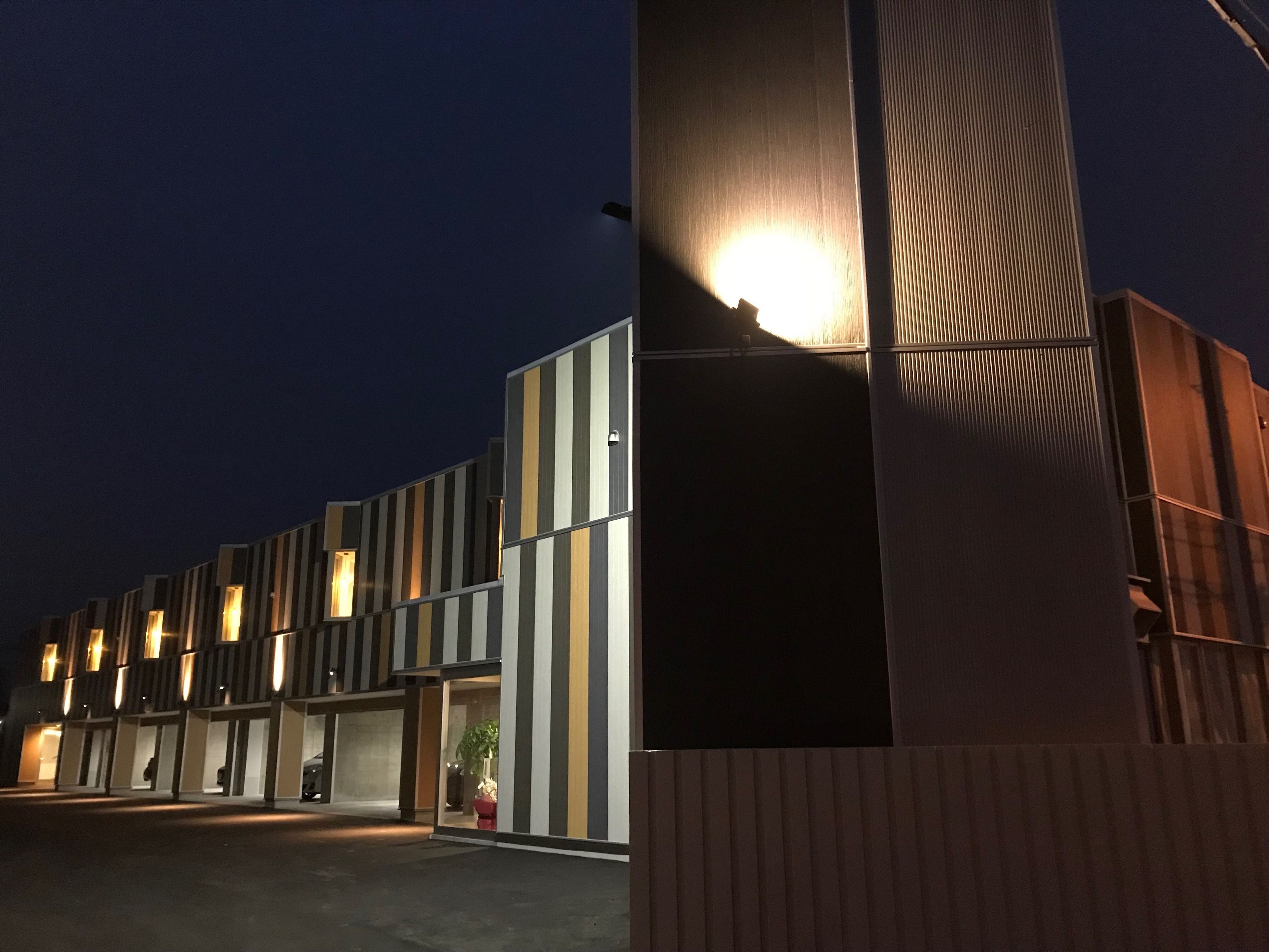 front of property – evening/night