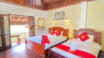 Luxury Triple Room | Select Comfort beds, minibar, in-room safe, individually furnished