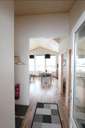 Cabin, 2 Bedrooms | Living area | Flat-screen TV - Blue View Cabin 6A with Hot Tub (Bláskógabyggd)