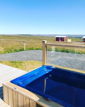 Private spa tub - Blue View cabin 4B with Hot Tub (Bláskógabyggd)