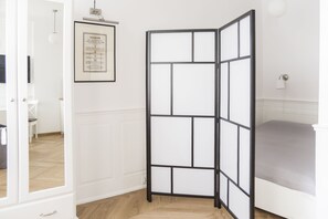 Design Studio Suite, 1 Queen Bed with Sofa bed, Non Smoking, City View | Iron/ironing board, free WiFi, bed sheets - AP-Apartments Górnośląska No. 24 (Warsaw)