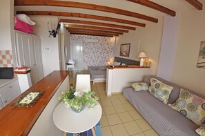 Studio, 1 Double Bed | Living area | Flat-screen TV - Tango Studios (Corfu)