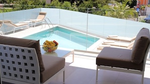 Leilighet, 1 soverom, sjøutsikt | Terrasse/patio