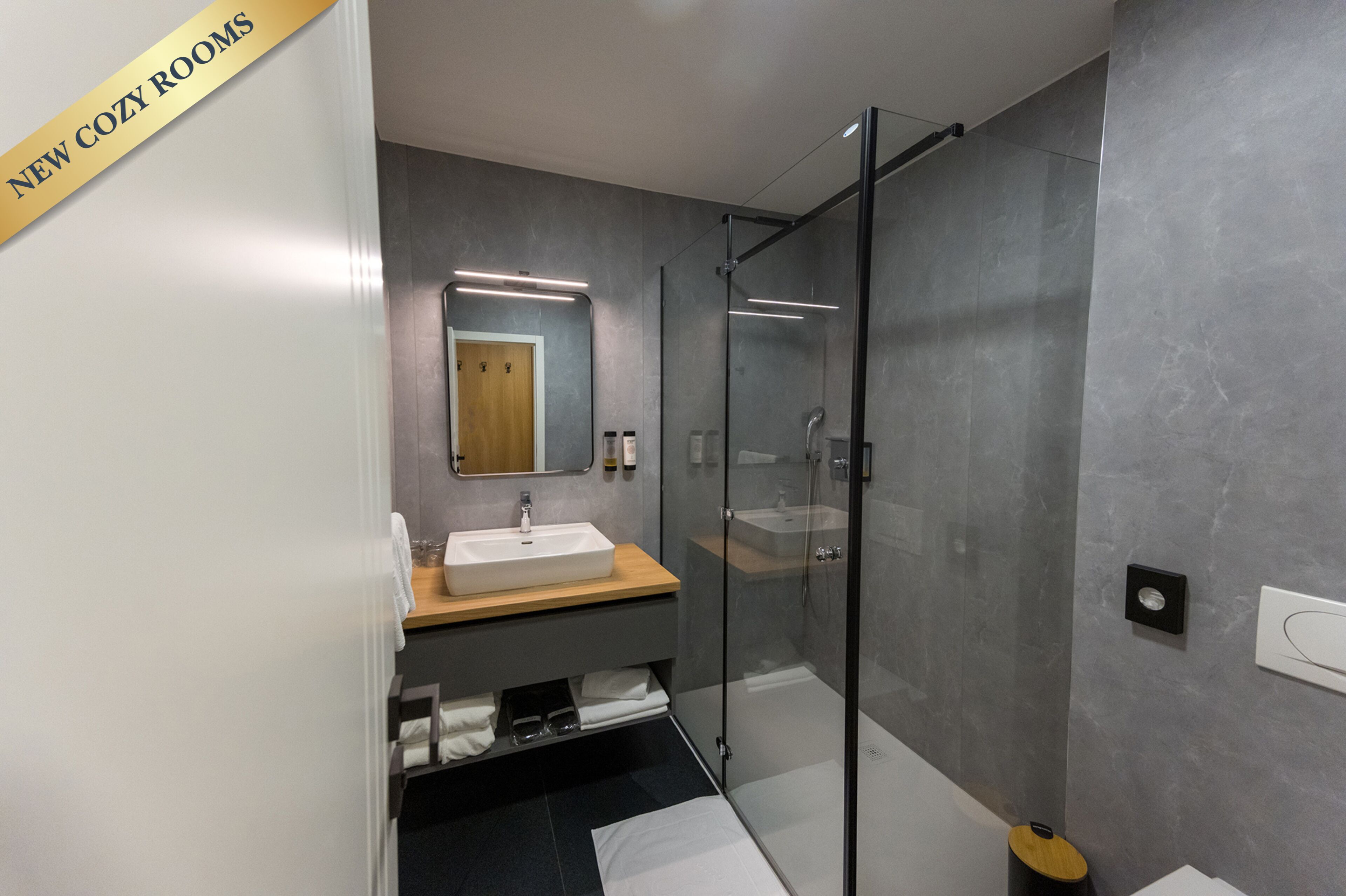 superior double room, 1 king bed | bathroom | shower, free toiletries, hair dryer, bathrobes