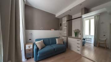 Doppia Deluxe, 1 camera da letto | Soggiorno | TV a schermo piatto