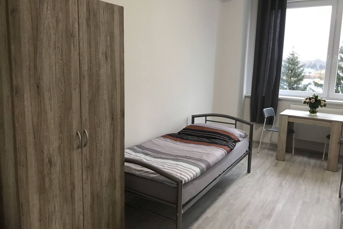Habitación doble | Cortinas opacas, tabla de planchar con plancha, wifi gratis