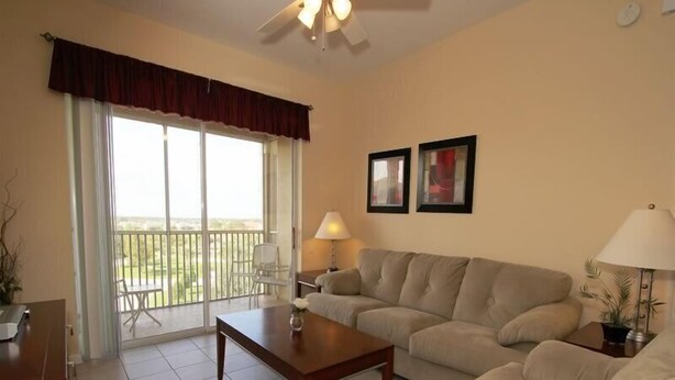 Family Townhome, Kitchen, Garden Area | Living room | Flat-screen TV, video game console - Ov2314 - Windsor Hills Resort - 3 Bed 2 Baths Townhome (Kissimmee)