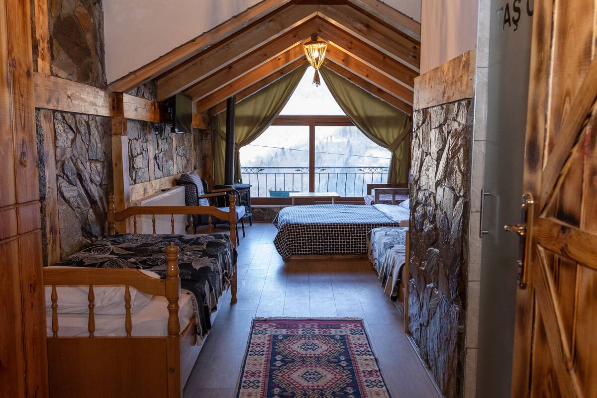 panoramic quadruple room | in-room safe, individually decorated, soundproofing, iron/ironing board