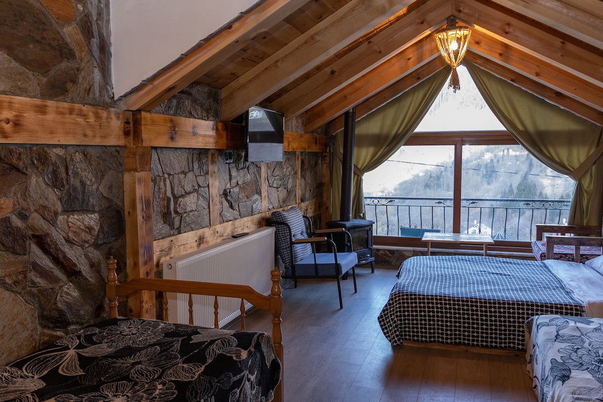 panoramic quadruple room | in-room safe, individually decorated, soundproofing, iron/ironing board