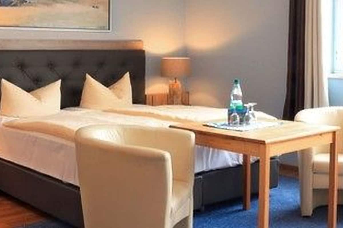 double room (landhaus) | premium bedding, down duvets, memory-foam beds, in-room safe