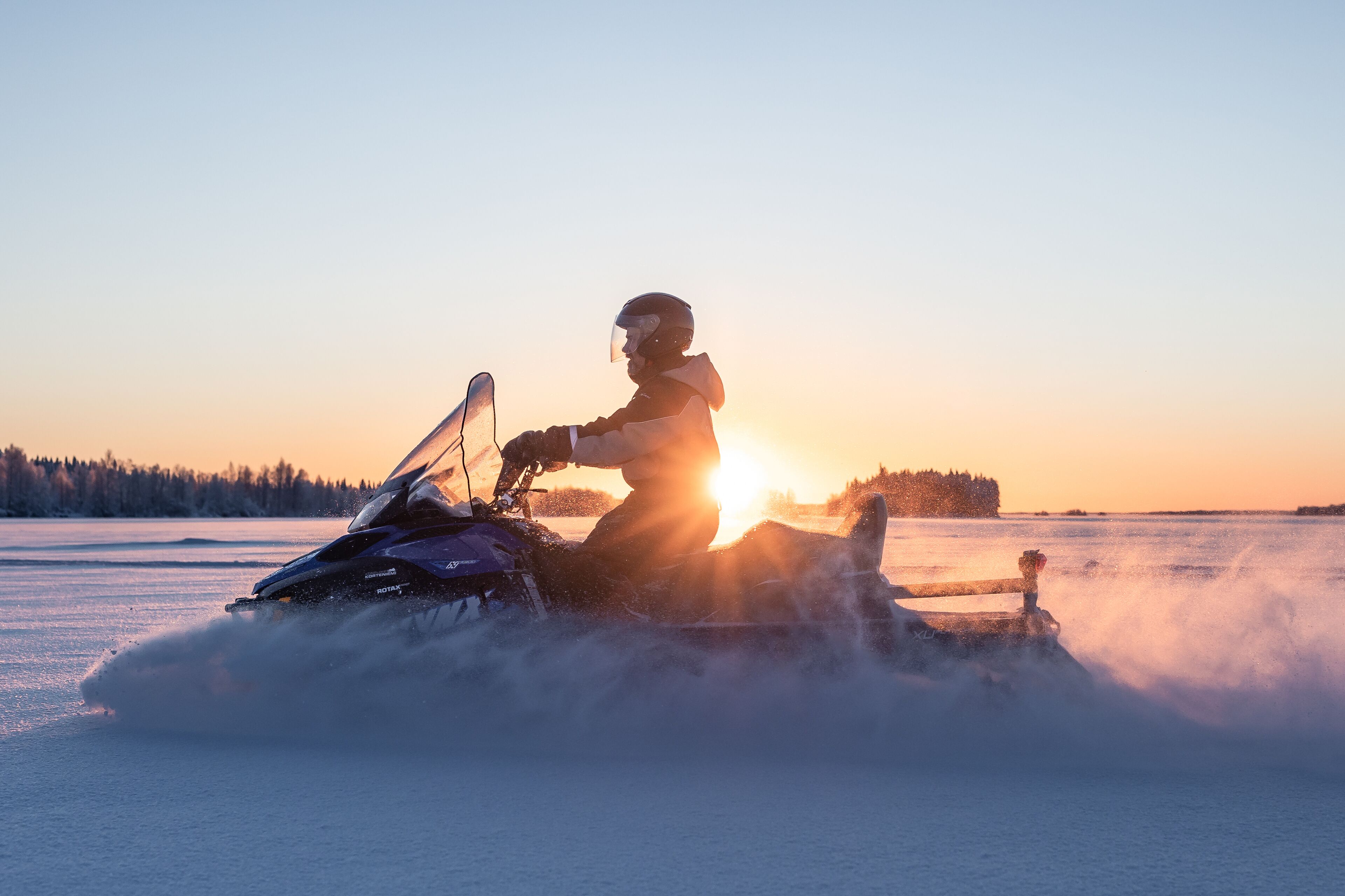 snowmobile riding
