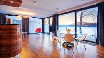 Villa, 2 Bedrooms, Lake View (Terrace 65m²) | Living area | 40-inch flat-screen TV with cable channels, TV