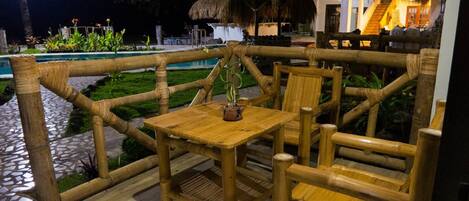 Habitación Deluxe, vista al mar | Terraza o patio