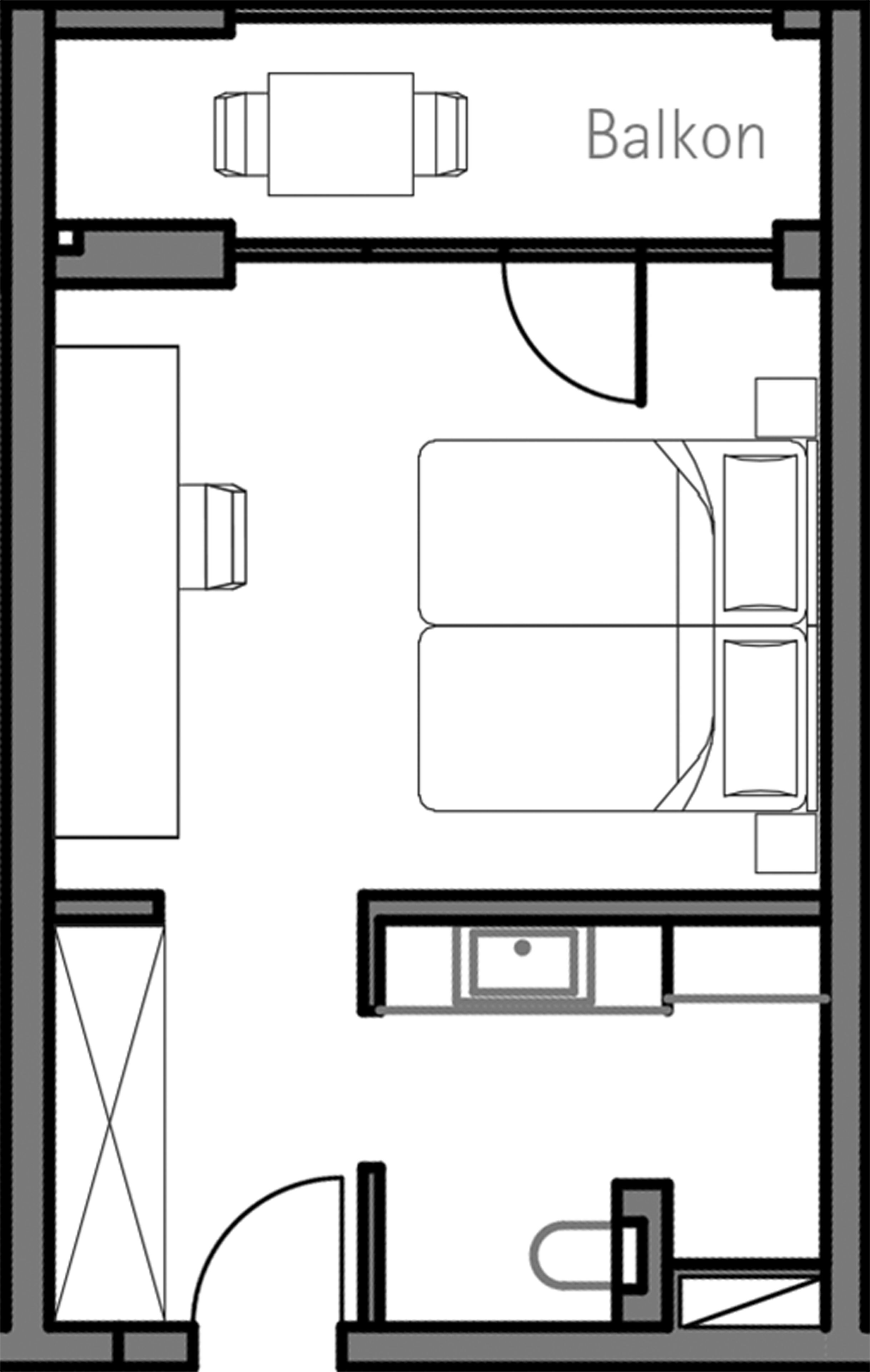 romantic double room, 1 king bed | 1 bedroom, hypo-allergenic bedding, minibar, in-room safe