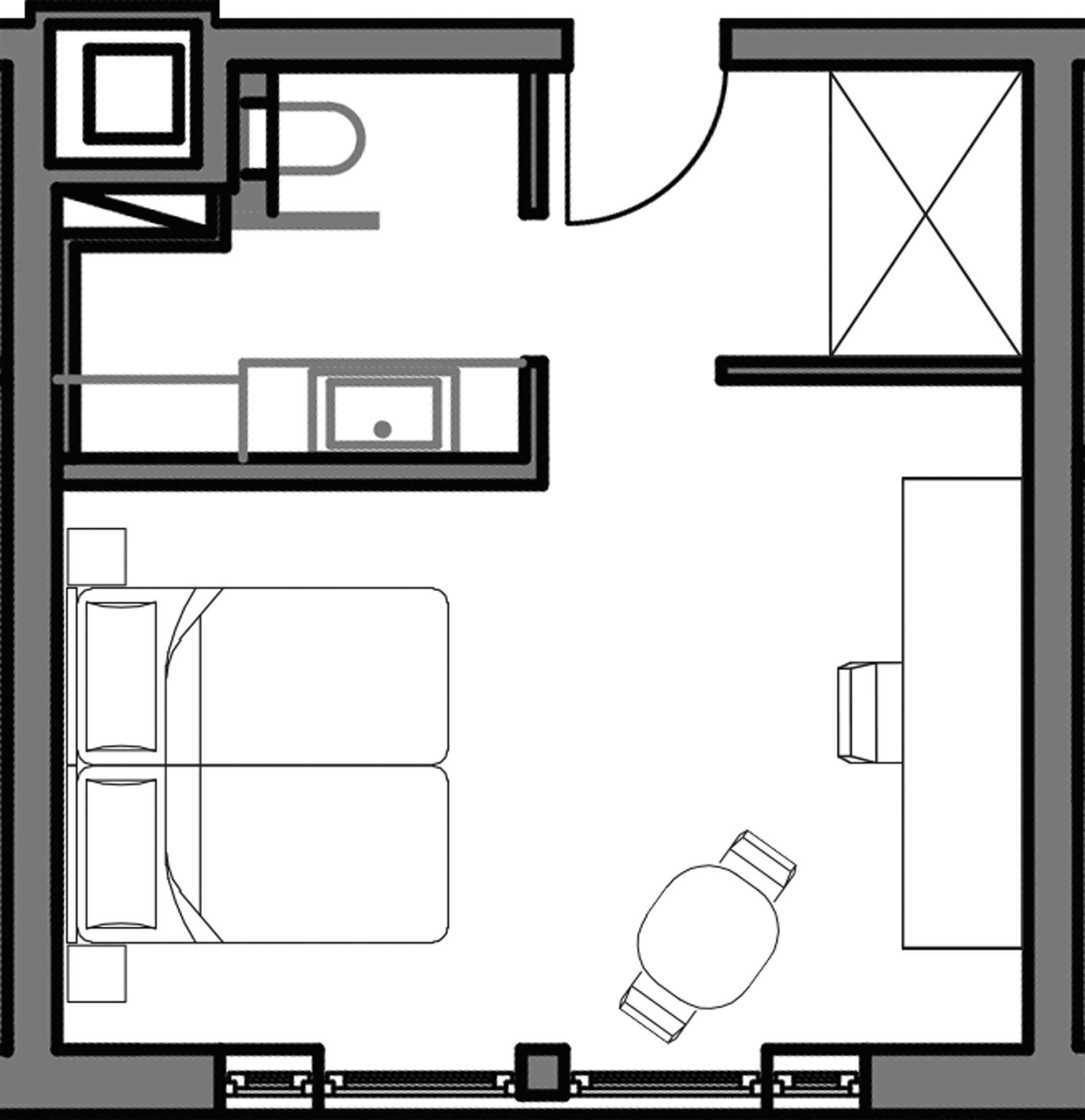 comfort double room, 1 queen bed | 1 bedroom, hypo-allergenic bedding, minibar, in-room safe