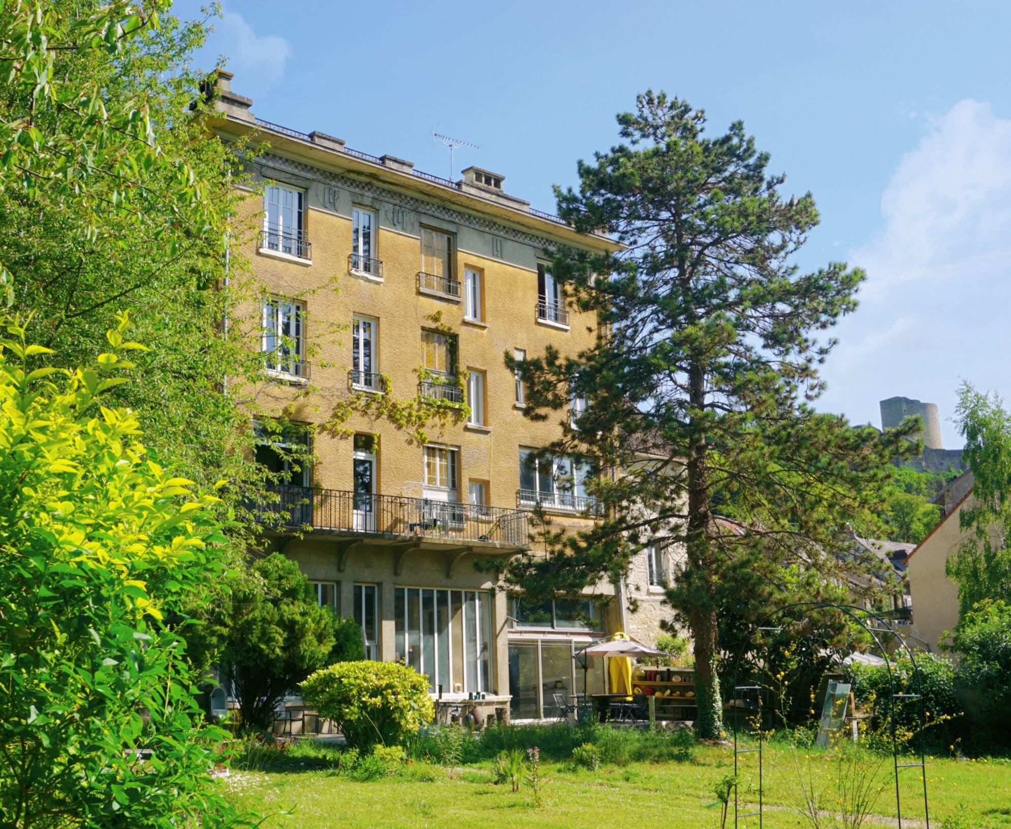 Overnatningsstedets facade