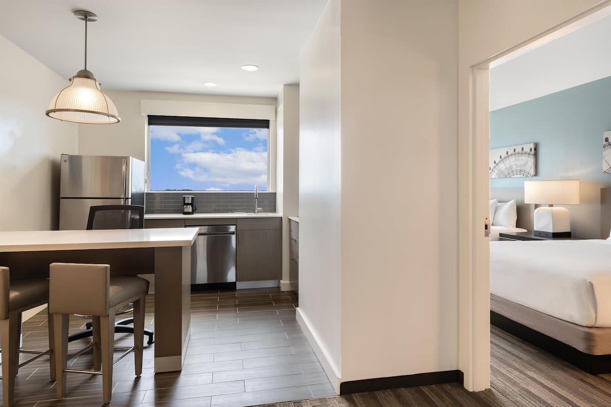 In-room safe, desk, blackout curtains, iron/ironing board