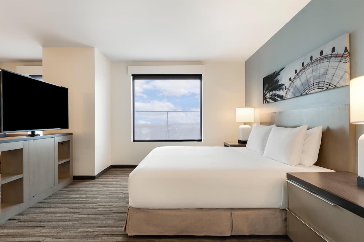In-room safe, desk, blackout curtains, iron/ironing board