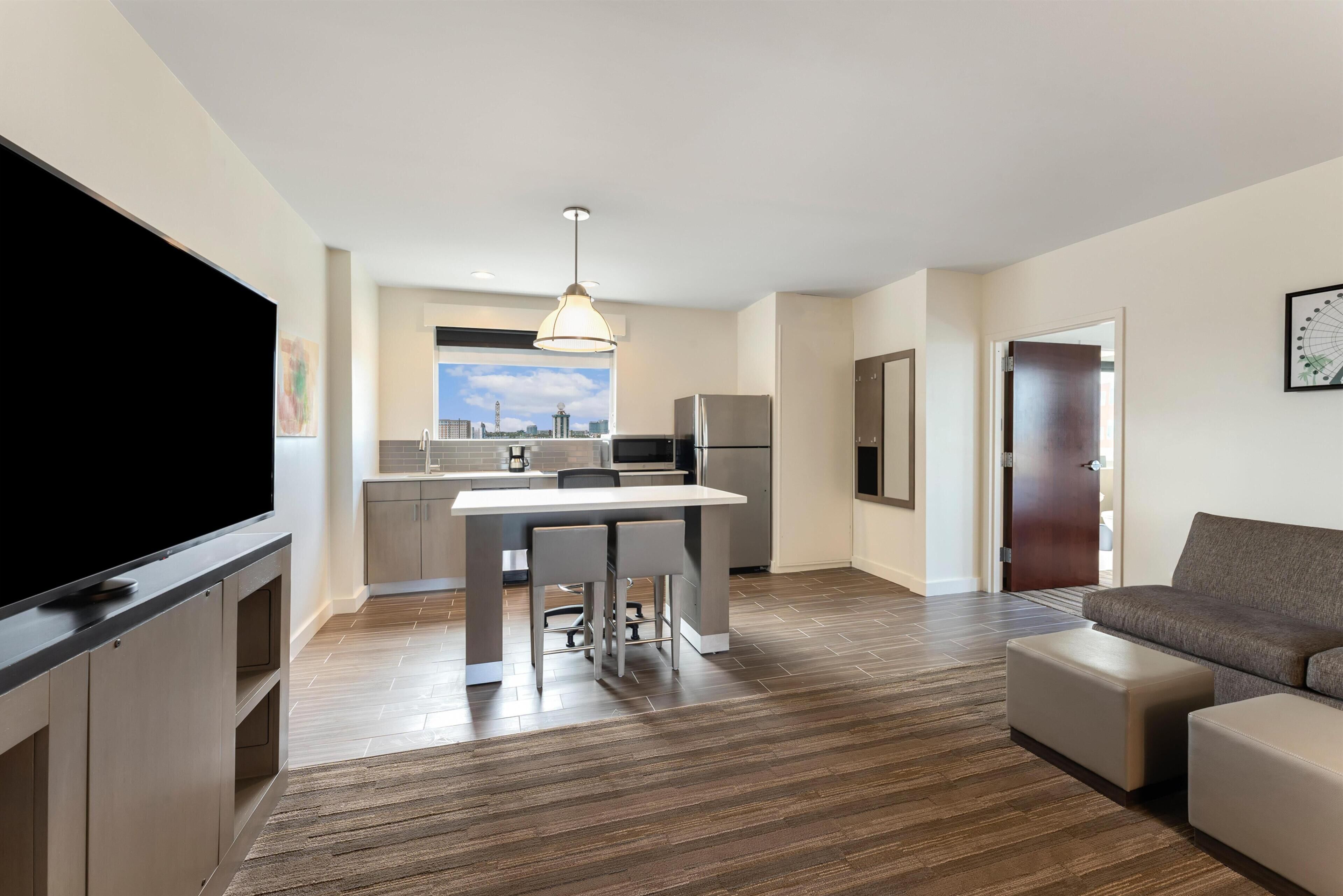 In-room safe, desk, blackout curtains, iron/ironing board