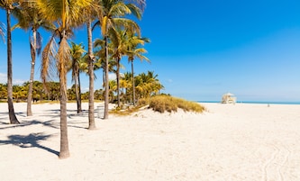 Beach nearby, sun loungers