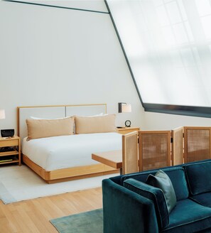 Suite, 1 Katil Raja (King) (Canfield) | Cadar Frette Itali, peralatan tempat tidur premium, bar mini