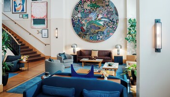 Sala de estar en el lobby