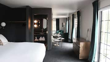 Premium bedding, down duvets, pillow-top beds, individually decorated