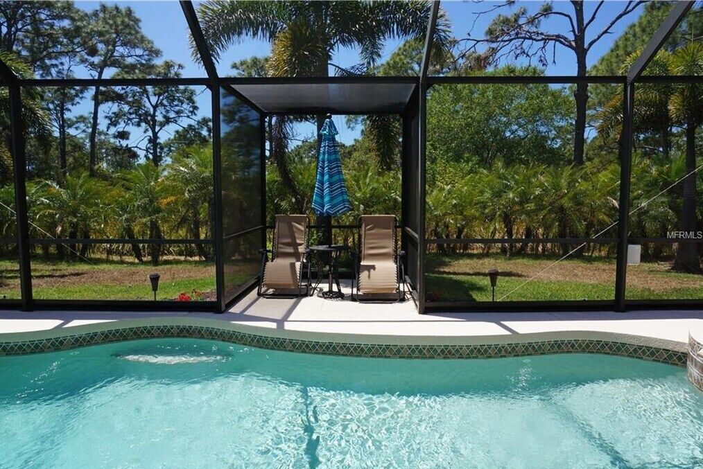 A heated pool