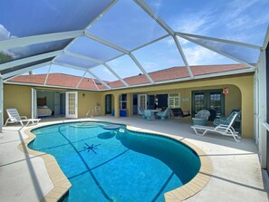 A heated pool