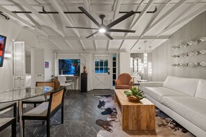 Smart TV, smart speakers, streaming services, music library