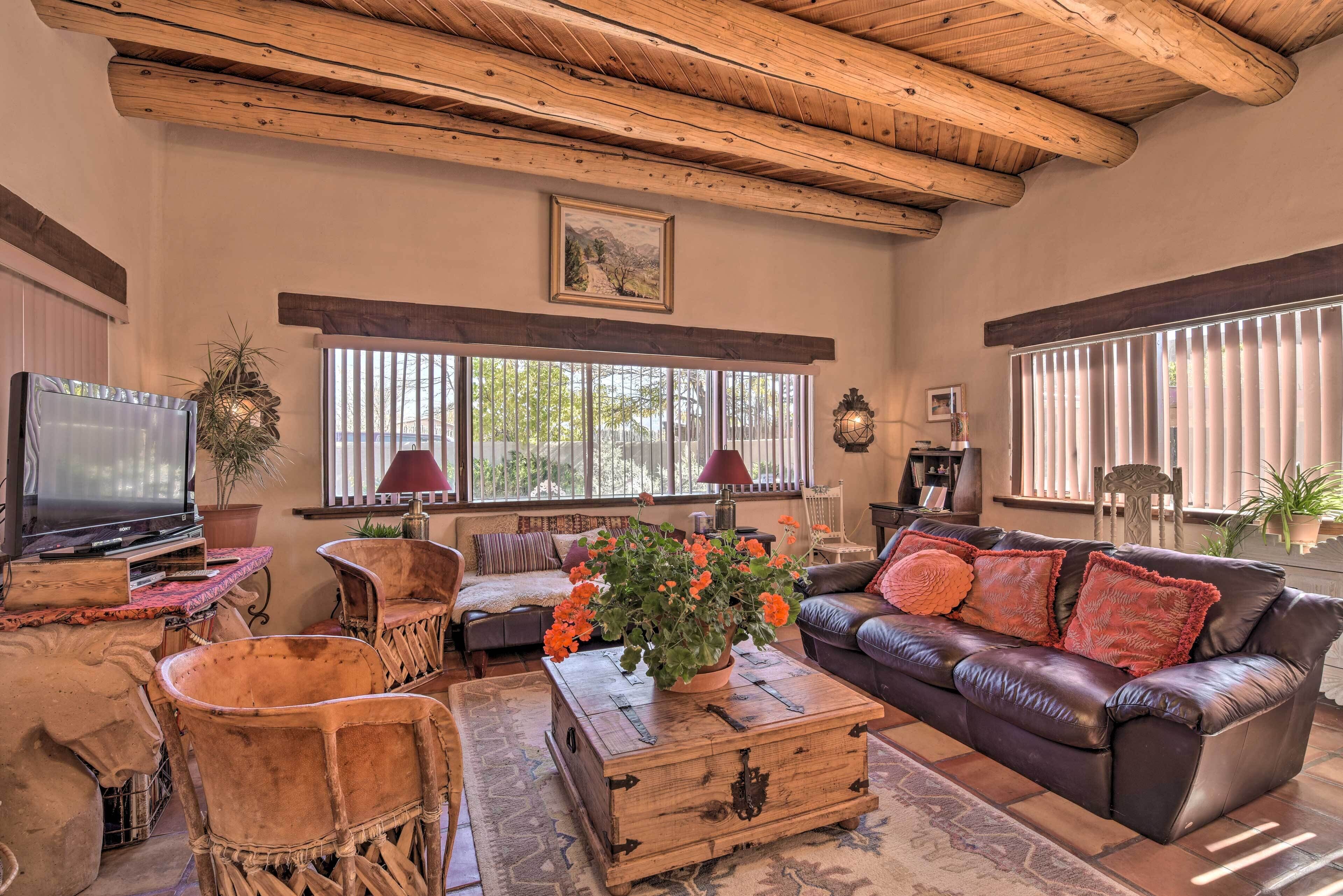Eclectic El Prado Home w/Hot Tub Near Downtown!
