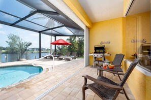 A heated pool