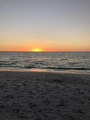 Enjoy a serene beach experience with access to the ocean.