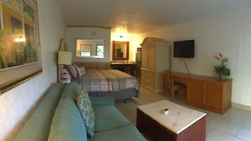 Premium Single Room, 1 King Bed with Sofa bed | Living area